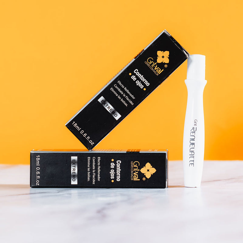 Contorno de Ojos Extremo con Ácido Hialurónico Renuevatte (Paquete DUO - 18 ml c/u