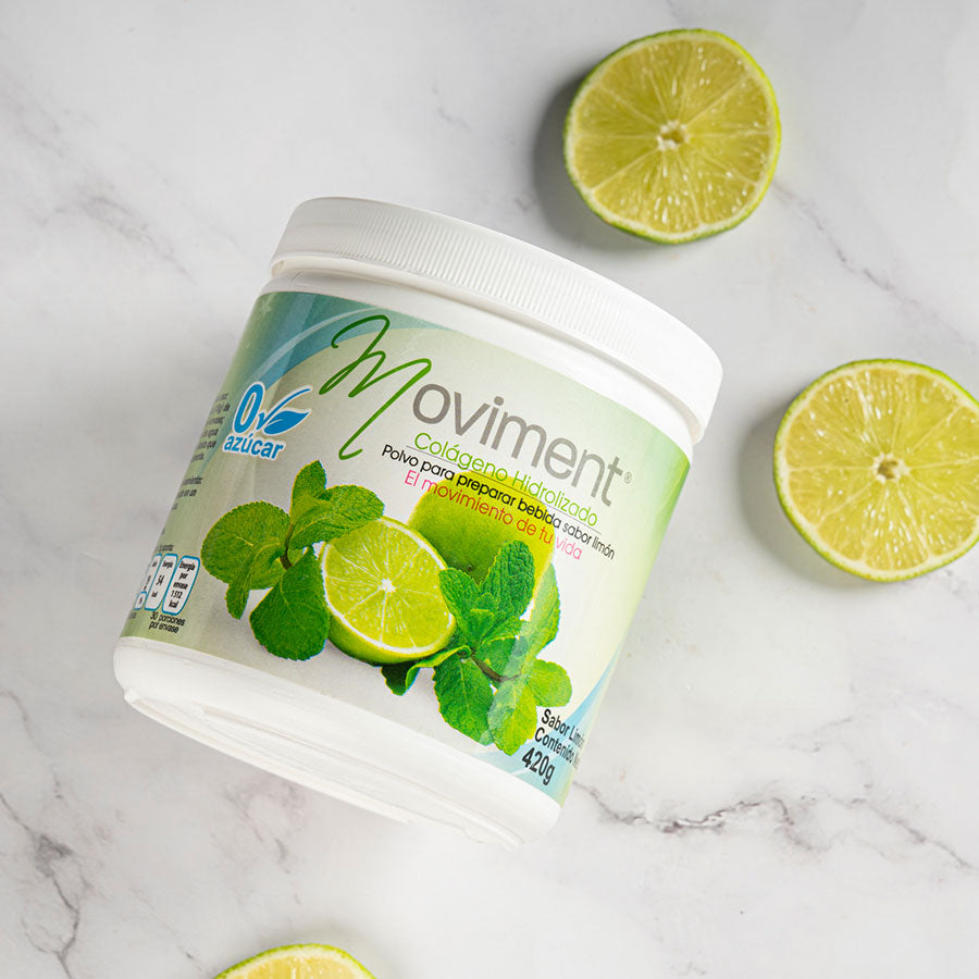 Moviment Colágeno Hidrolizado Sabor Limón Sin Azúcar (Bote 420 g)