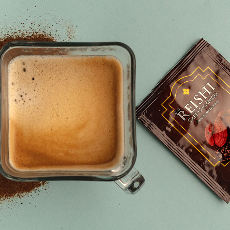 GNT Reishi Café Orgánico con Hongo Ganoderma Lucidum (Caja con 20 sobres)