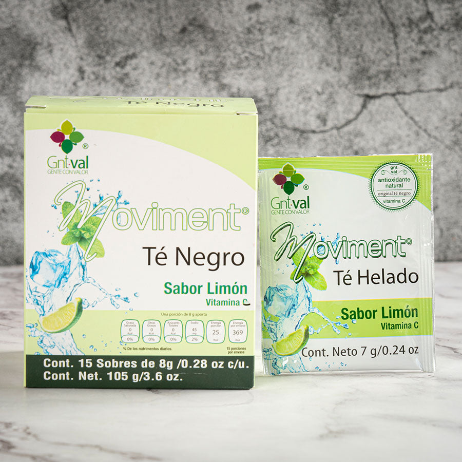 Moviment Té Negro Sabor Limón GNT-Val (Caja con 15 Sobres)