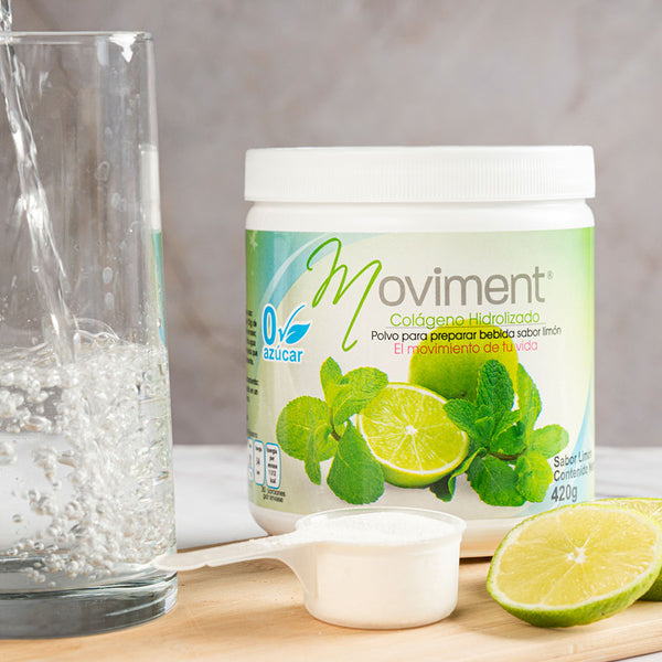 Moviment Colágeno Hidrolizado Sabor Limón Sin Azúcar (Bote 420 g)