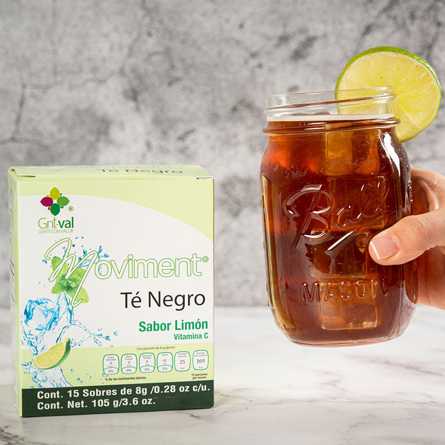 Moviment Té Negro Sabor Limón GNT-Val (Caja con 15 Sobres)